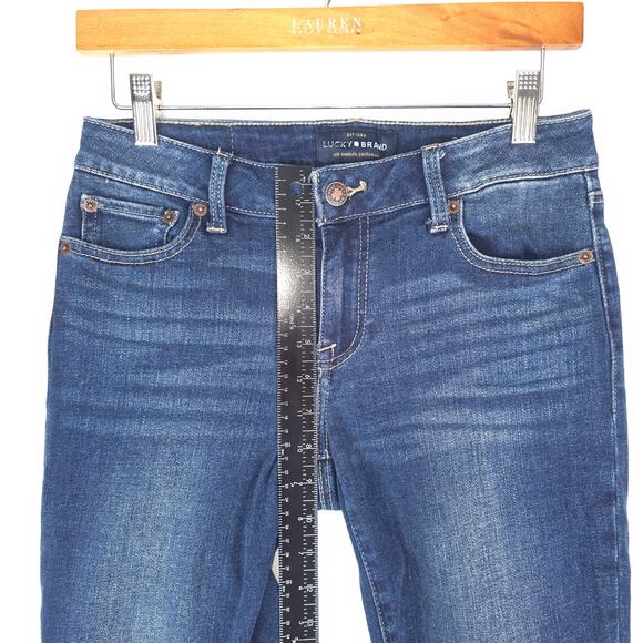 Lucky Brand Jeans Womens 4/27 Blue Ankle Lolita Skinny Dark Wash Denim Stretch - Picture 11 of 12